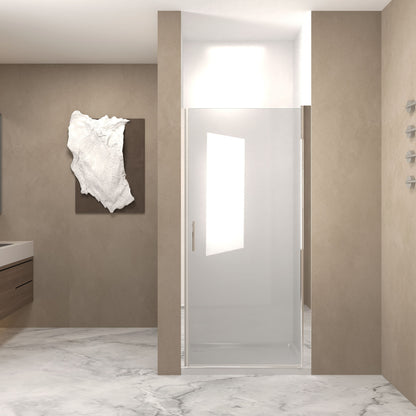 Shower Door & Tempered Glass With Safety Film - Chrome