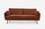 Park Sofa - Rust Velvet / Black