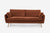 Park Sofa - Rust Velvet / Gold