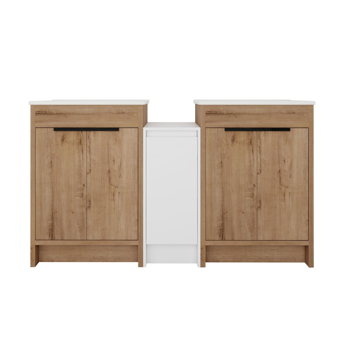 Freestanding Bathroom Vanity & Sink, Storage Cabinets, Soft Closing Doors