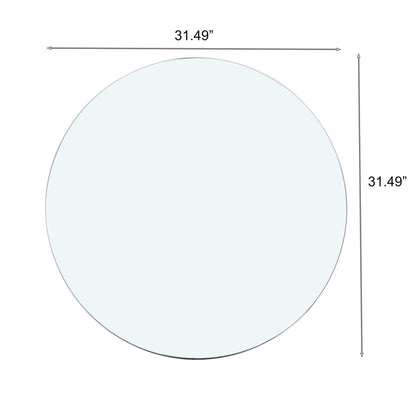 Round Tempered Glass Table Top