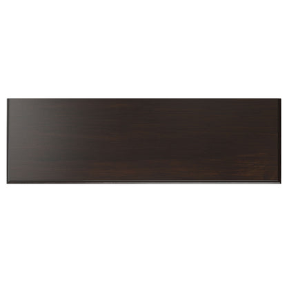 The Connaught - Tall TV Stand in brown features a rectangular, dark wood finish with a smooth surface and subtle grain patterns, shown from above on a white background.