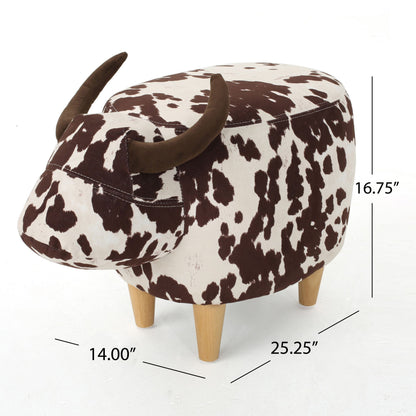 Cow Shaped Ottoman Footstool