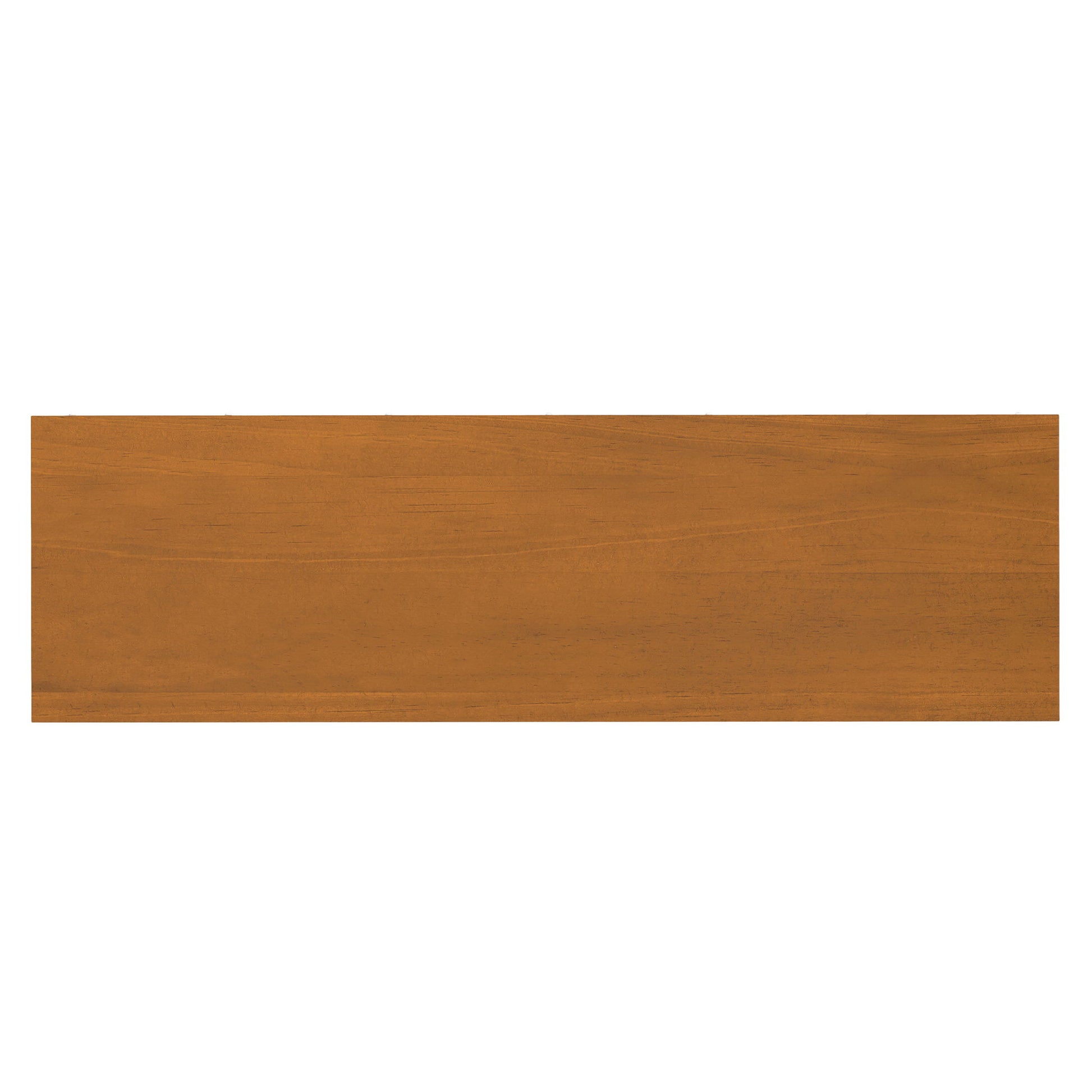 The Warm Shaker TV Media Stand features a rectangular design with a smooth, light brown finish and subtle horizontal wood grain patterns.
