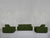 2-1-1 Sofa & Armchair Set - Olive Green / Extra-Deep