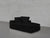 2-Seat Modular Lounger Loveseat - Charcoal Black / Extra-Deep / Corner Left