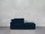 2-Seat Modular Lounger Loveseat - Navy Blue / Classic / Corner Left