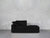 2-Seat Modular Lounger Loveseat - Charcoal Black / Classic / Corner Left