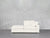 2-Seat Modular Lounger Loveseat - Ivory White / Classic / Corner Right