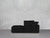 2-Seat Modular Lounger Loveseat - Charcoal Black / Classic / Corner Right