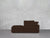 2-Seat Modular Lounger Loveseat - Chocolate Brown / Classic / Corner Right