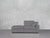 2-Seat Modular Lounger Loveseat - Graphite Grey / Classic / Corner Right