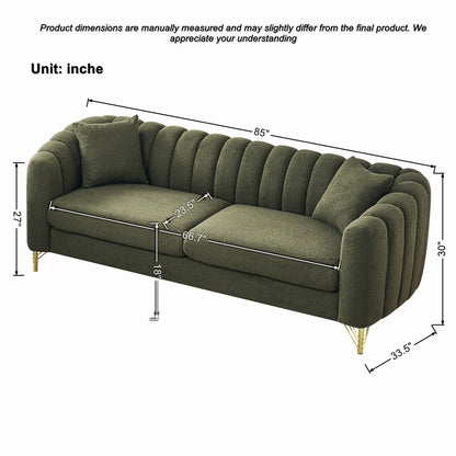 Oversized Sofa, Deep Tufted Couch