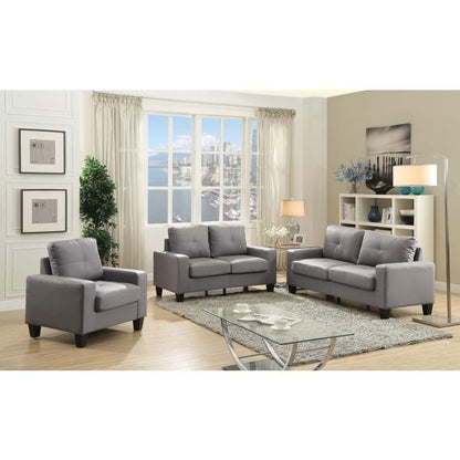 Upholstered Track Arm Loveseat For Cozy Spaces