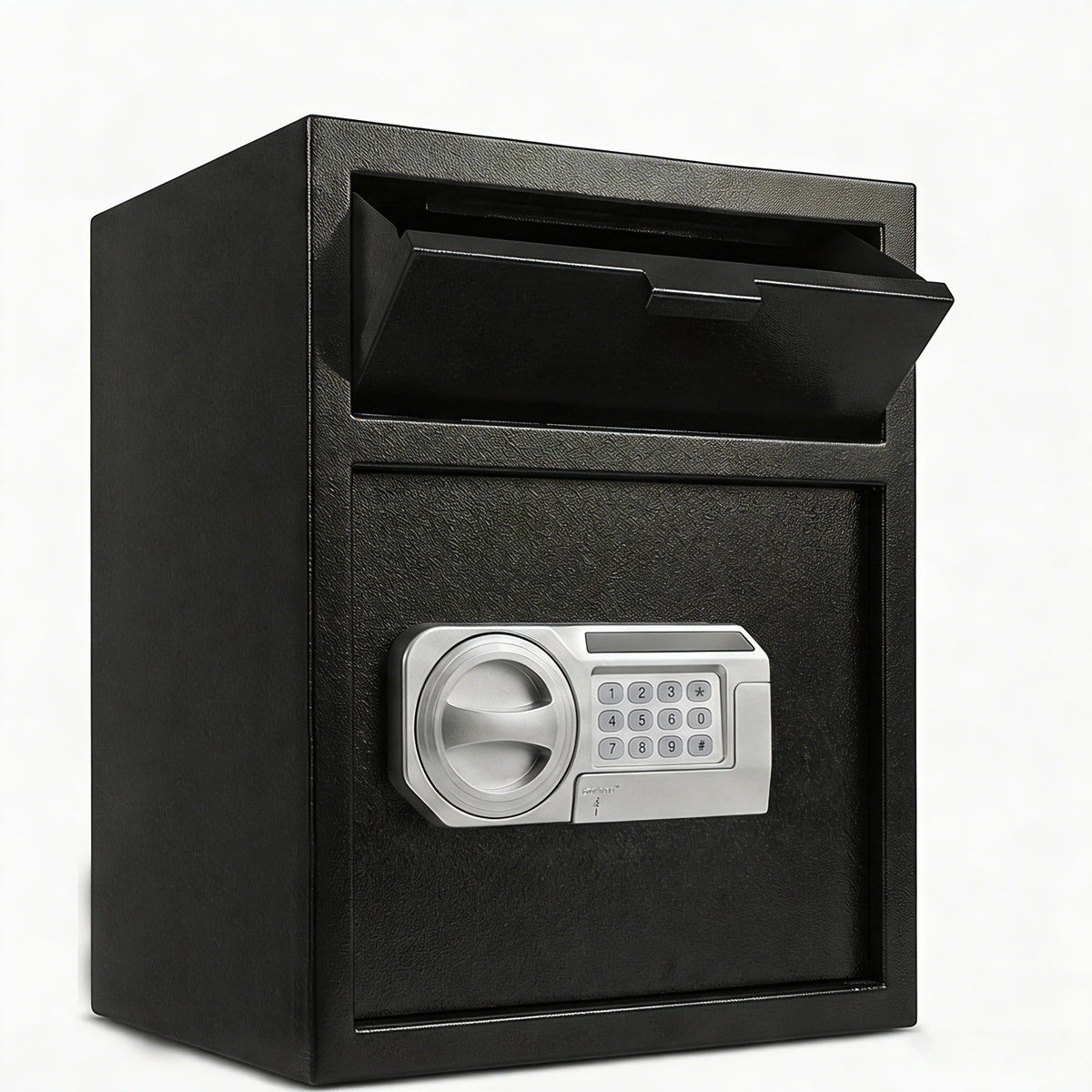 Safe With Drop Slot For Cash Deposits, Multi Scene Safe For Office - Black