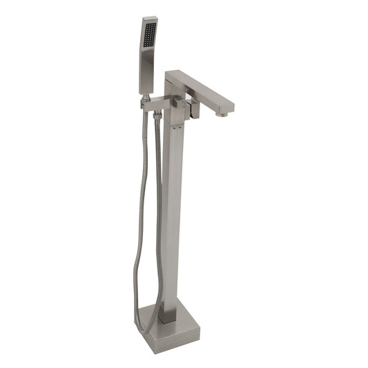Freestanding Bathtub Faucet With Waterfall Tub Filler And Hand Shower