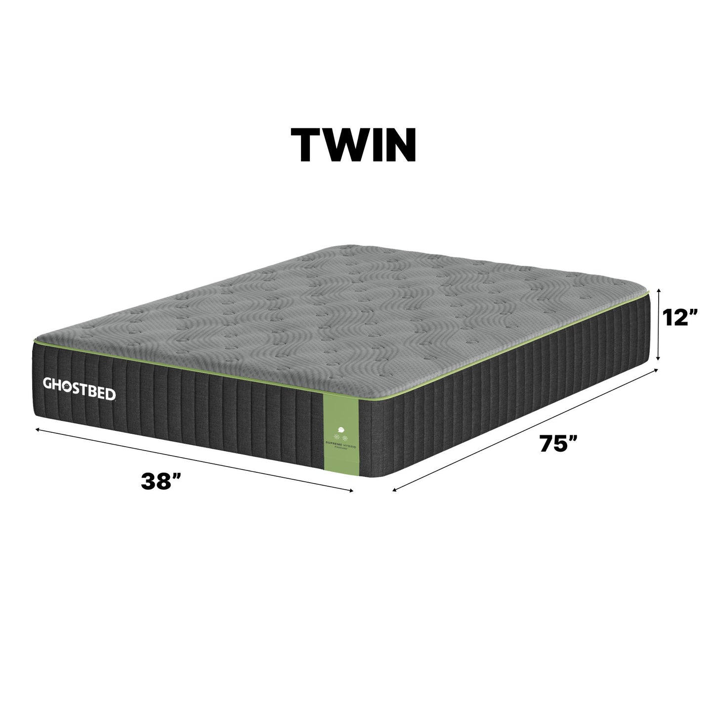 Supreme - 12" Hybrid Mattress With Plush Quilted Cooling Foam Design