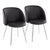 Black / Faux Leather