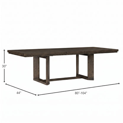 Trestle Dining Table With Leaf