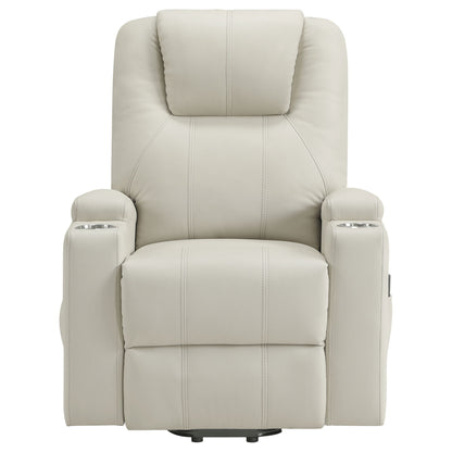 Macklin - Power Lift Massage Recliner With Heat And Dual Cupholders