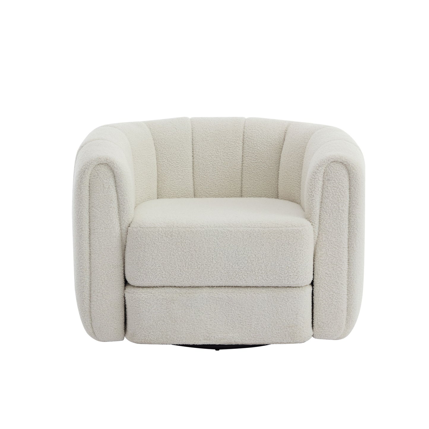 Swivel Accent Chair Wide Upholstered For Living Room