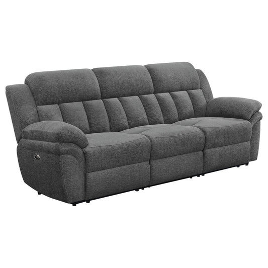 Divine - Upholstered Power Reclining Sofa - Charcoal