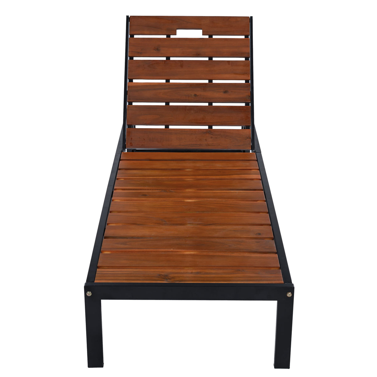 Outdoor Chaise With Adjustable Backrest