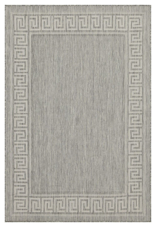 Sunshine - 5'3" X 7'3" Indoor, Outdoor, Area Rug Polypropylene - Silver