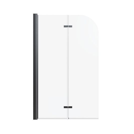 Frameless Folding Pivot Bathtub Door With Clear Tempered Glass