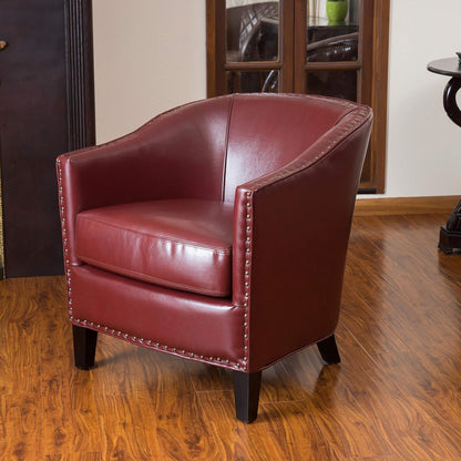 Enigmatica - Upholstered Club Chair With Nailhead Trim