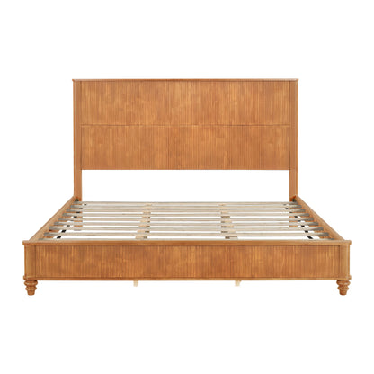 Platform Bed Frame With Tall Headboard