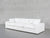 3-Seat Modular Sofa - Pure White / Extra-Deep