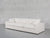 3-Seat Modular Sofa - Natural White / Extra-Deep