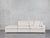 3-Seat Modular Lounger Sofa - Oatmeal Beige / Classic / Corner Right