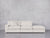 3-Seat Modular Lounger Sofa - Oatmeal Beige / Classic / Corner Left