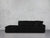 3-Seat Modular Lounger Sofa - Charcoal Black / Classic / Corner Right