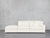 3-Seat Modular Lounger Sofa - Ivory White / Classic / Corner Right