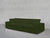 3-Seat Modular Sofa - Olive Green / Extra-Deep