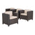 Dark Brown / 4 Pieces