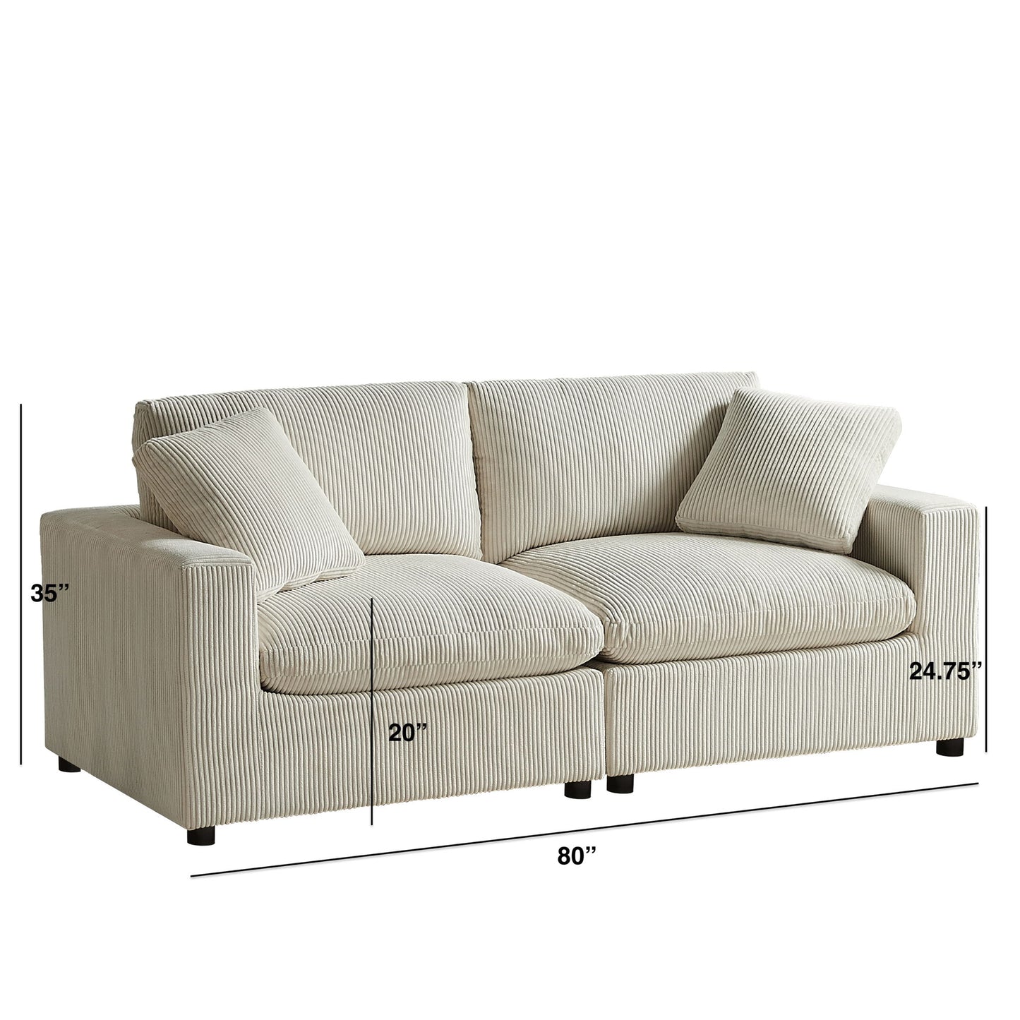 Chelsea - Modular 2 Piece Sofa