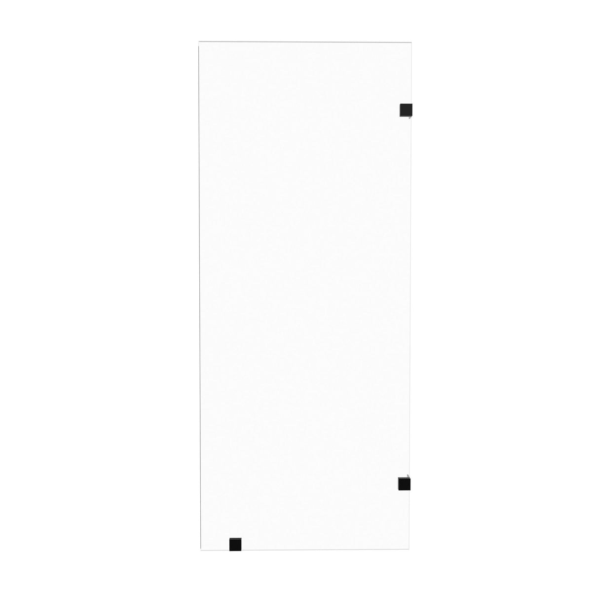 Frameless Bathtub Shower Screen, Reversible Installation