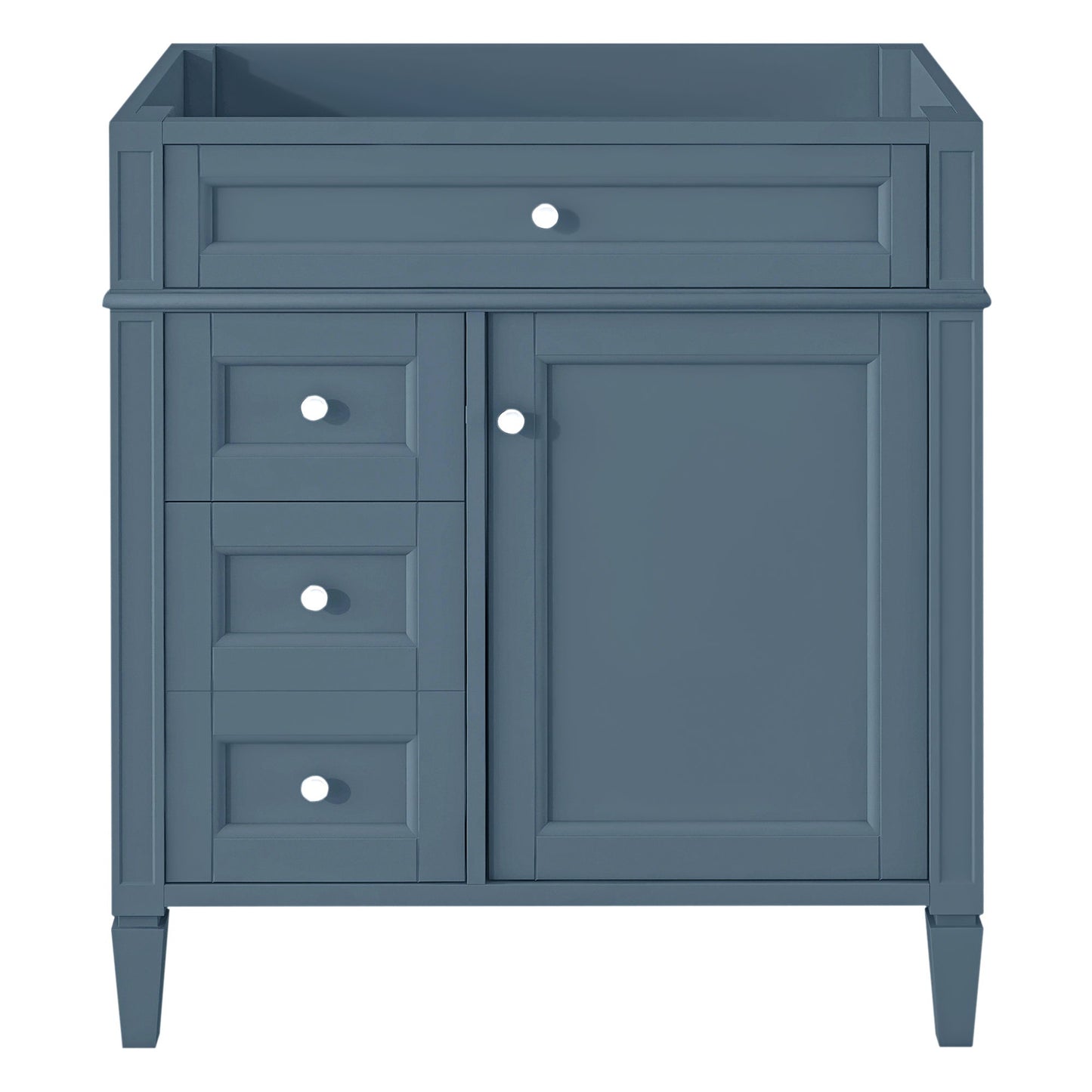 Bathroom Vanity Cabinet With 2 Drawers And Tip-Out Drawer - Indigo