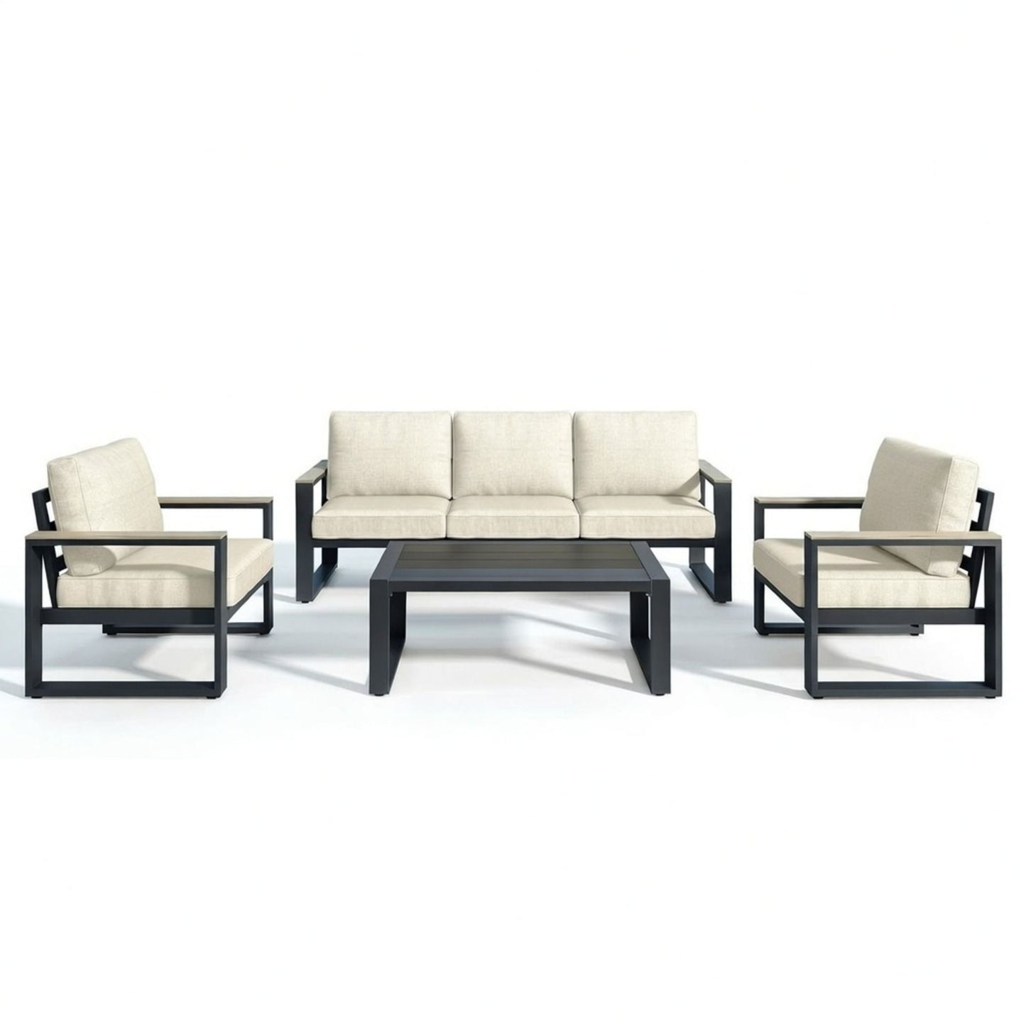 Modern Outdoor Sofa Set With Coffee Table