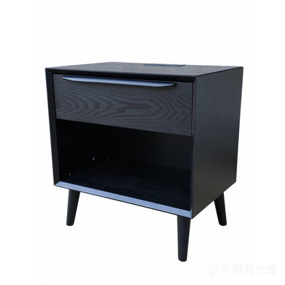 Nightstand With 1 Drawer, Bedside Table, Storage Side Table For Bedroom - Black