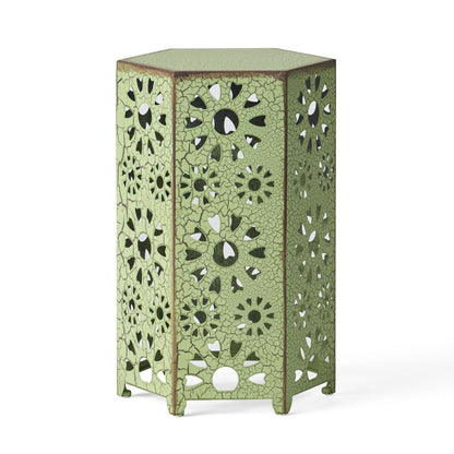 Galore - Side Table With Sunburst Cut Out Design