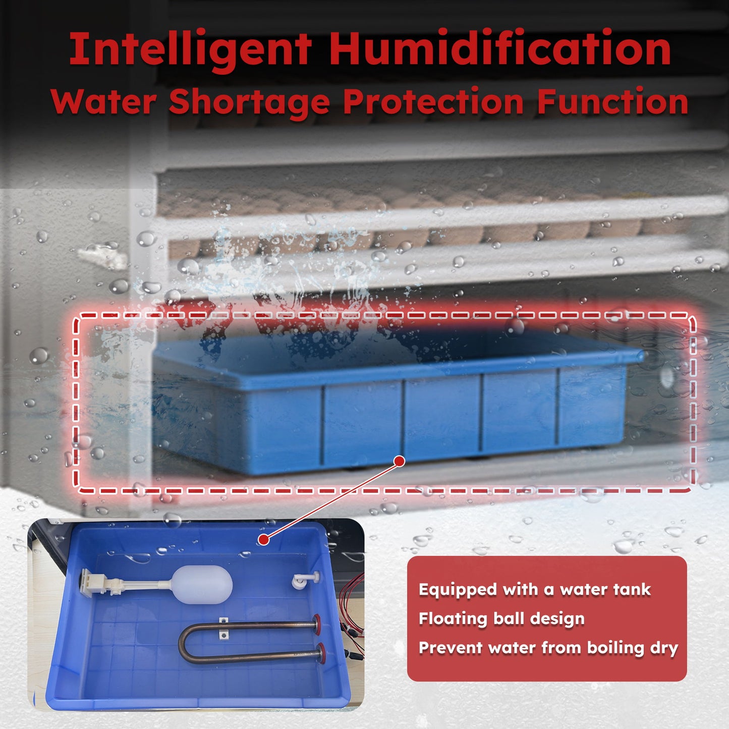 Commercial Egg Digital Cabinet Incubator With Auto Temperature & Humidity Control