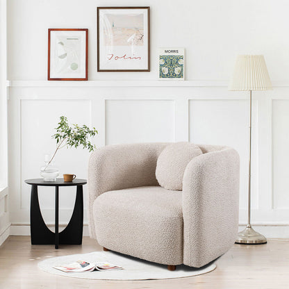 Japandi Style Accent Square Chair