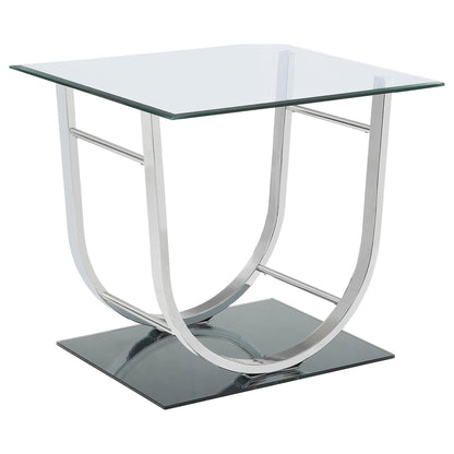 Garrett - 2 Piece Coffee Table Set - Chrome