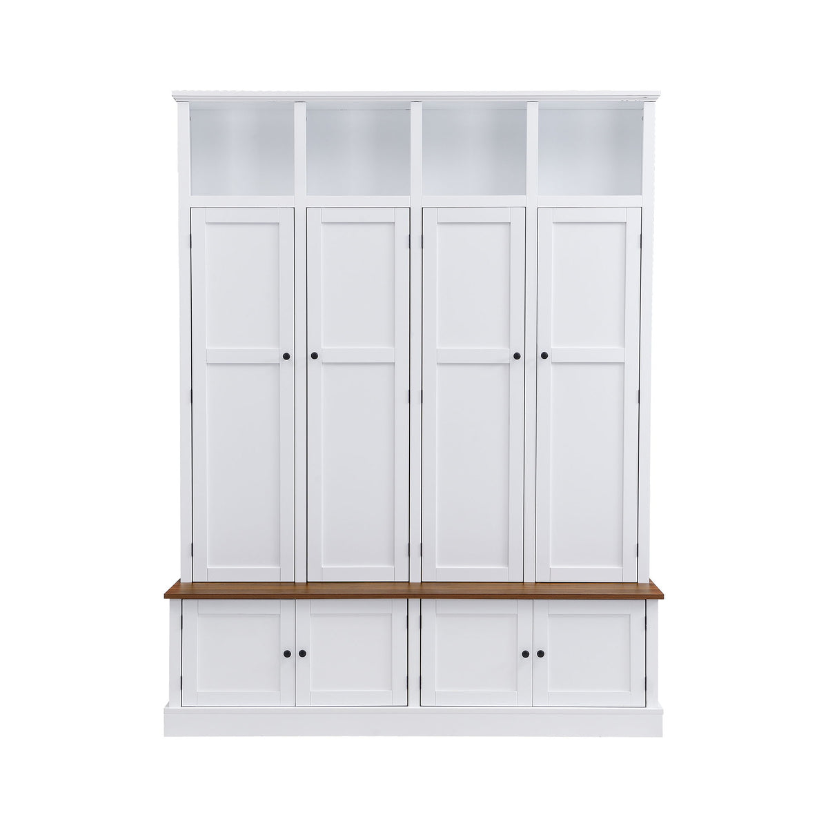 Hall Tree With Bench And Cabinet