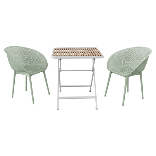 2 Pack Lounge Chair Set & Folding Square Table